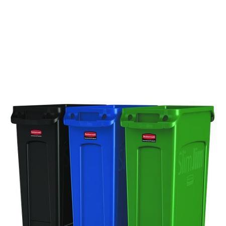 Rubbermaid 3 Slim Jim® Set for Trash, Recycling, and Compost 12899